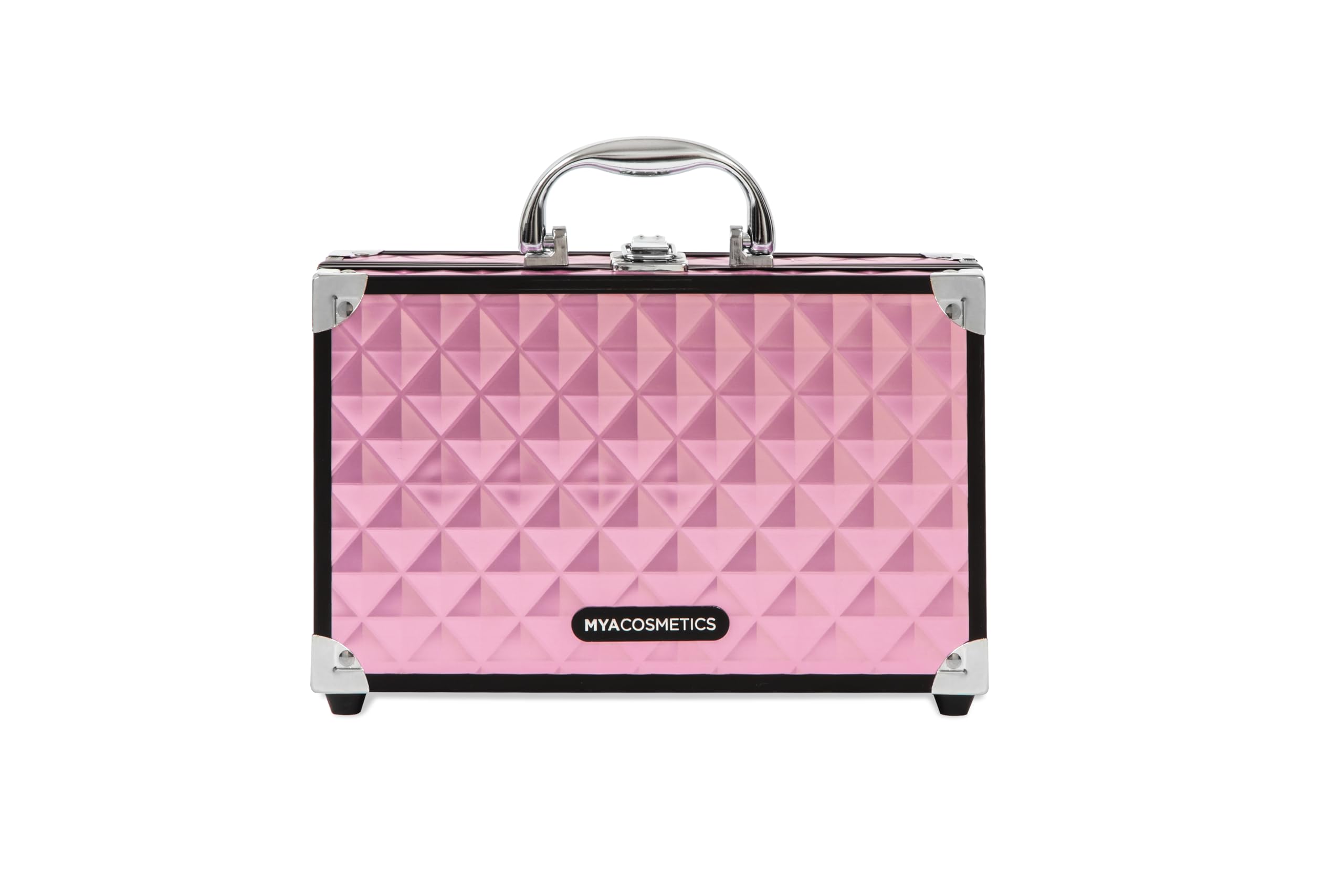 MYA Cosmetics - Mya Bon Voyage | Make-up-Set | Komplettes Etui mit Lidschatten, Rouge, Gloss und professionellen Pinseln (Rosa)