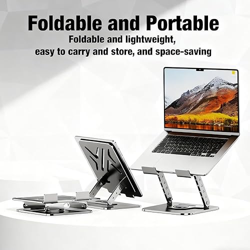 Miniatura 2 de Laptop Stand, Laptop Stand for Desk with 360° Rotating Base