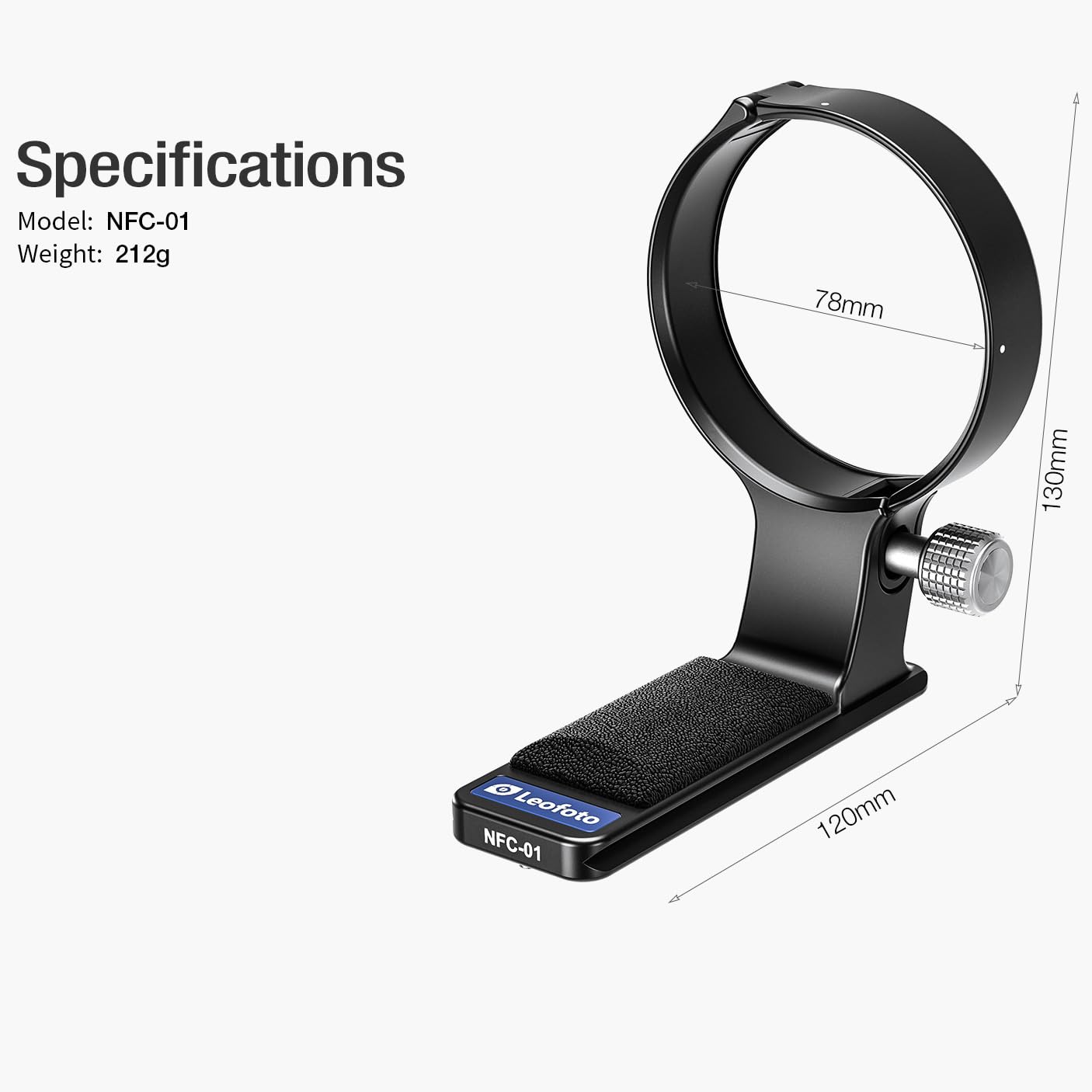 LEOFOTO NFC-01 Pied d'objectif Compatible avec Nikon Z180-600mmF/5.6-6.3