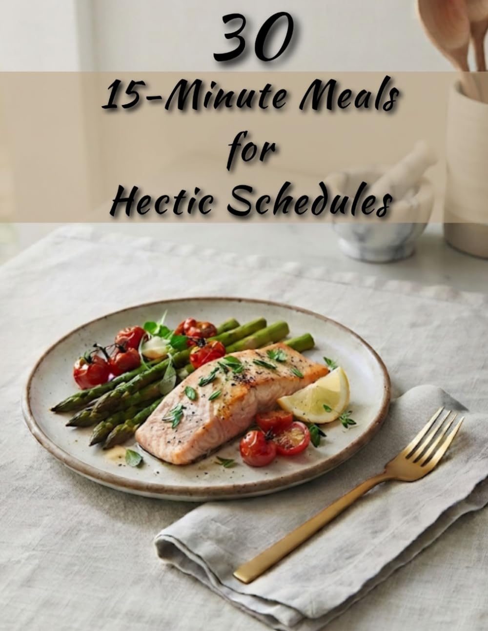 30 15-Minute Meals for Hectic Schedules: Fast, Delicious Weeknight Recipes for Busy People To Save Time and Eat Well