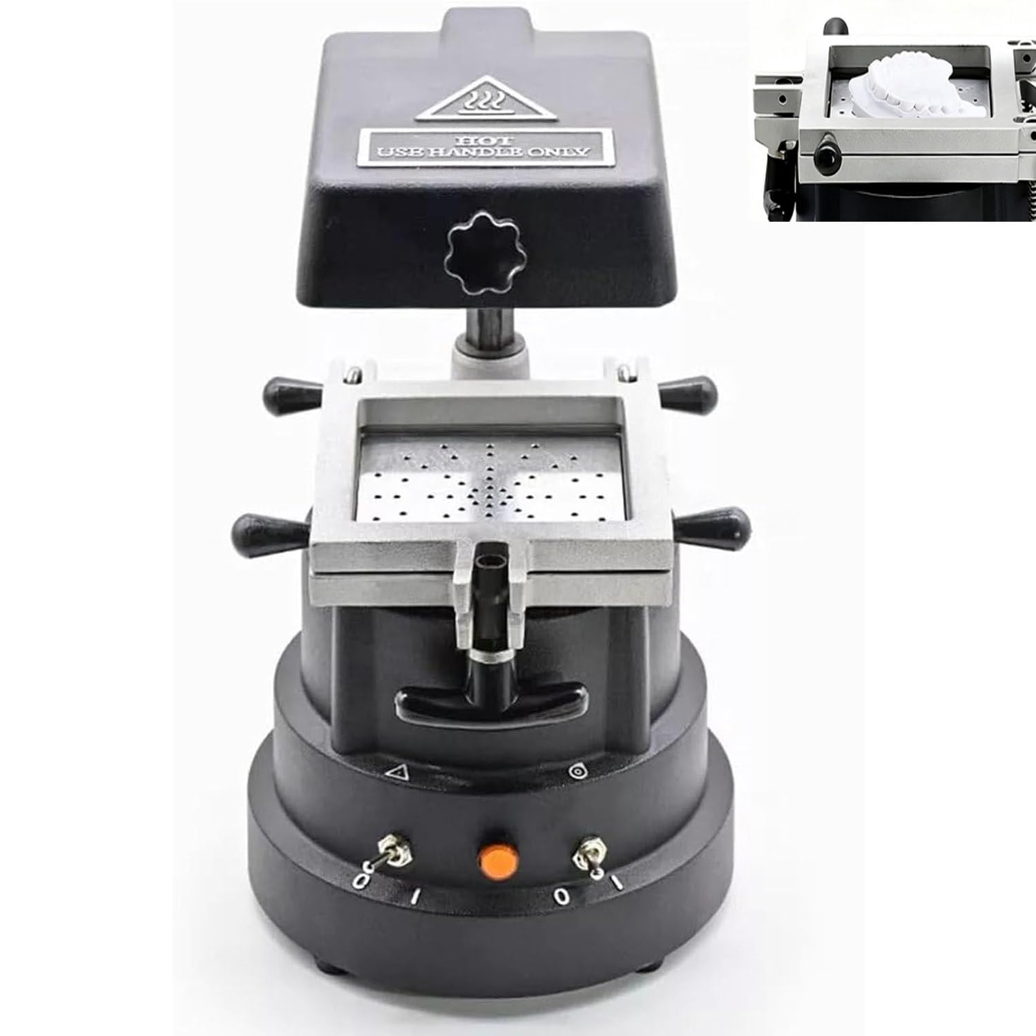 Dental-Vakuumformmaschine, 1200 W Thermoform-Laborausrüstung für Kieferorthopädie, Wärmeformgerät für Vakuumformanwendungen