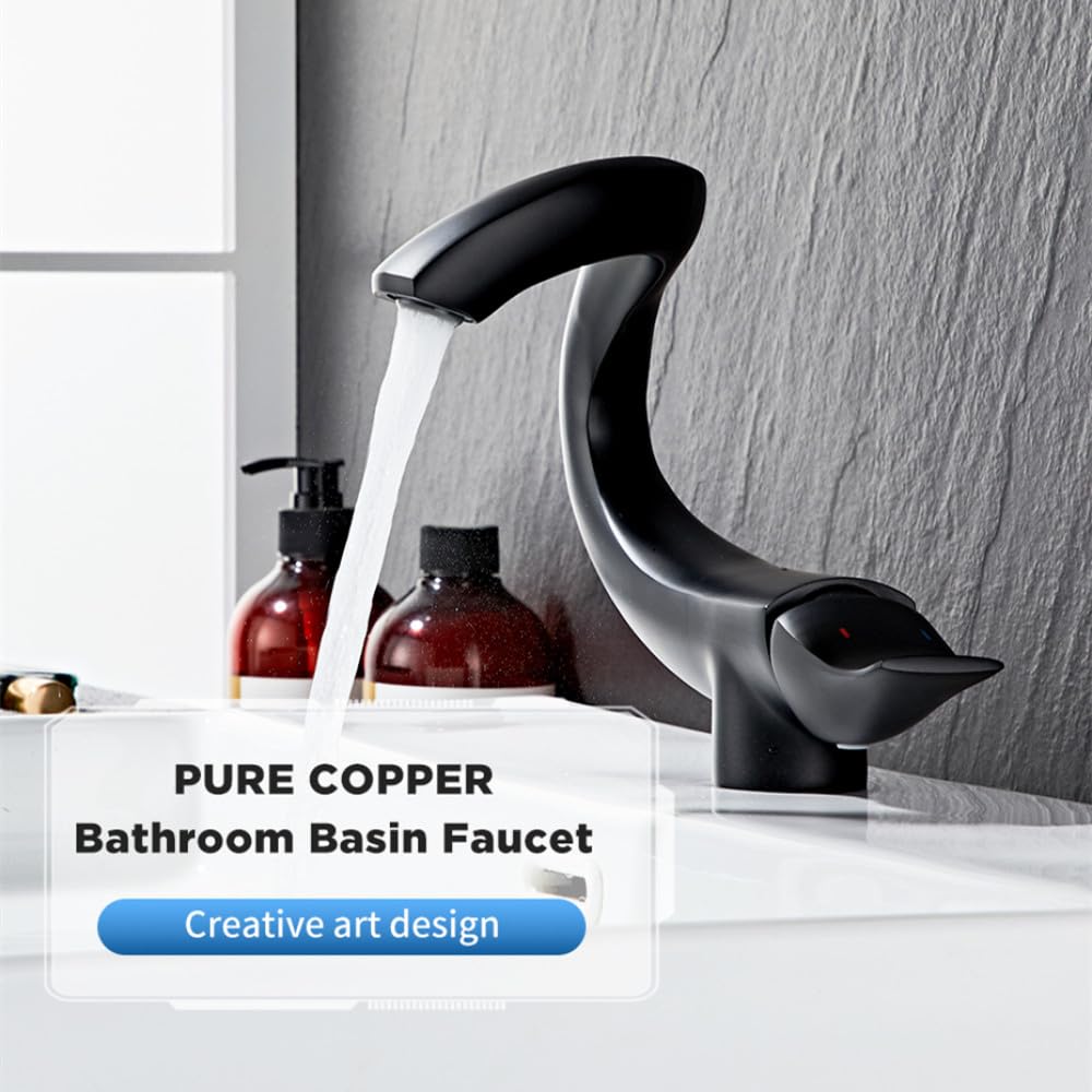 Waschtischarmaturen, Wasserfall-Badezimmer-Wasserhahn, Einhand-Waschtisch-Mischbatterie, Bad, antiker Wasserhahn, Messing-Waschbecken, Gold, CHINA