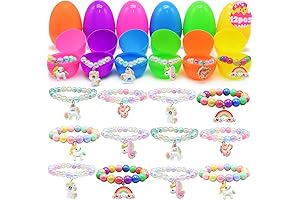 12Pcs Easter Eggs Filled with Beads Bracelets