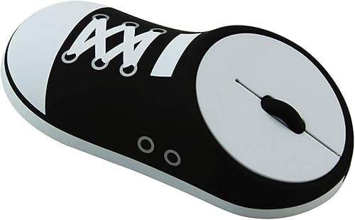 CHUYI - Ratón óptico inalámbrico de 24 GHz diseño ergonómico portátil con receptor USB para ordenador o portátil regalo divertido