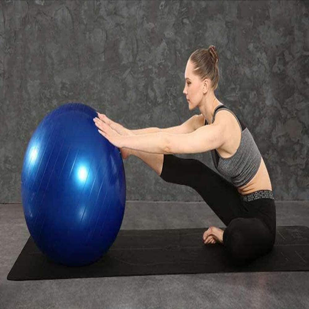 GCX- Pelota de Fitness, pelota de Pilates, pelota de Yoga, nacimiento con bomba de aire for gimnasio en casa, entrenamiento de equilibrio, pelota de asistencia for el parto Seguridad ( Color : Blu , S