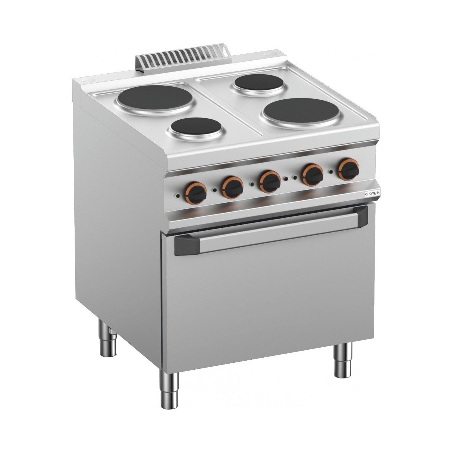 orange . | Elektro-Herd, 4 Platten, mit Elektro-Backofen, 13,5 kW | B2B | Gewerbe | Gastro | Restaurant | Hotel