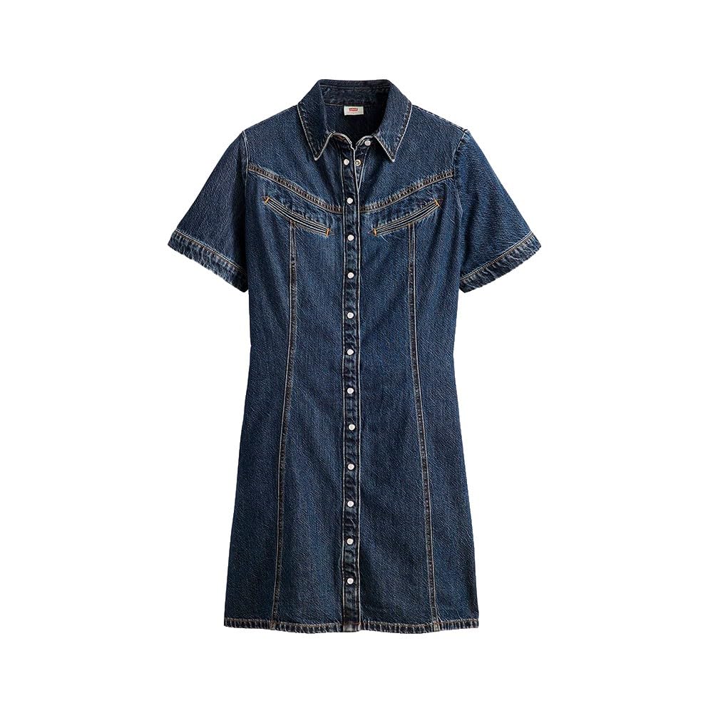 Levi's Damen Rinoa Denim Ss Dress Lässiges Kleid (1er Pack)