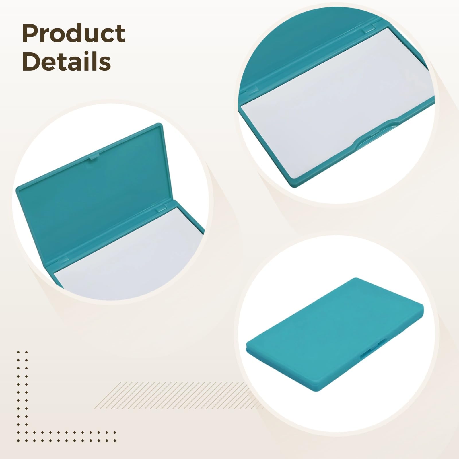 Magnetic Pin Organizer for Sewing, Compact Square Plastic Case, Dark Green, 4.3 X 2.6 in, Portable Sewing Box