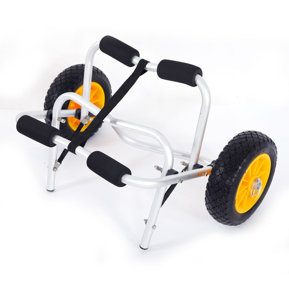 BGTR 1.5MM Plug Pin Aluminum Alloy Canoeing Trailer Cart Silver