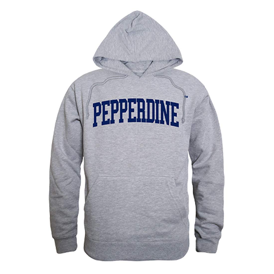 W Republic NCAA Pepperdine Waves Unisex 503Game Day Hoodie, Heather Grey, Medium