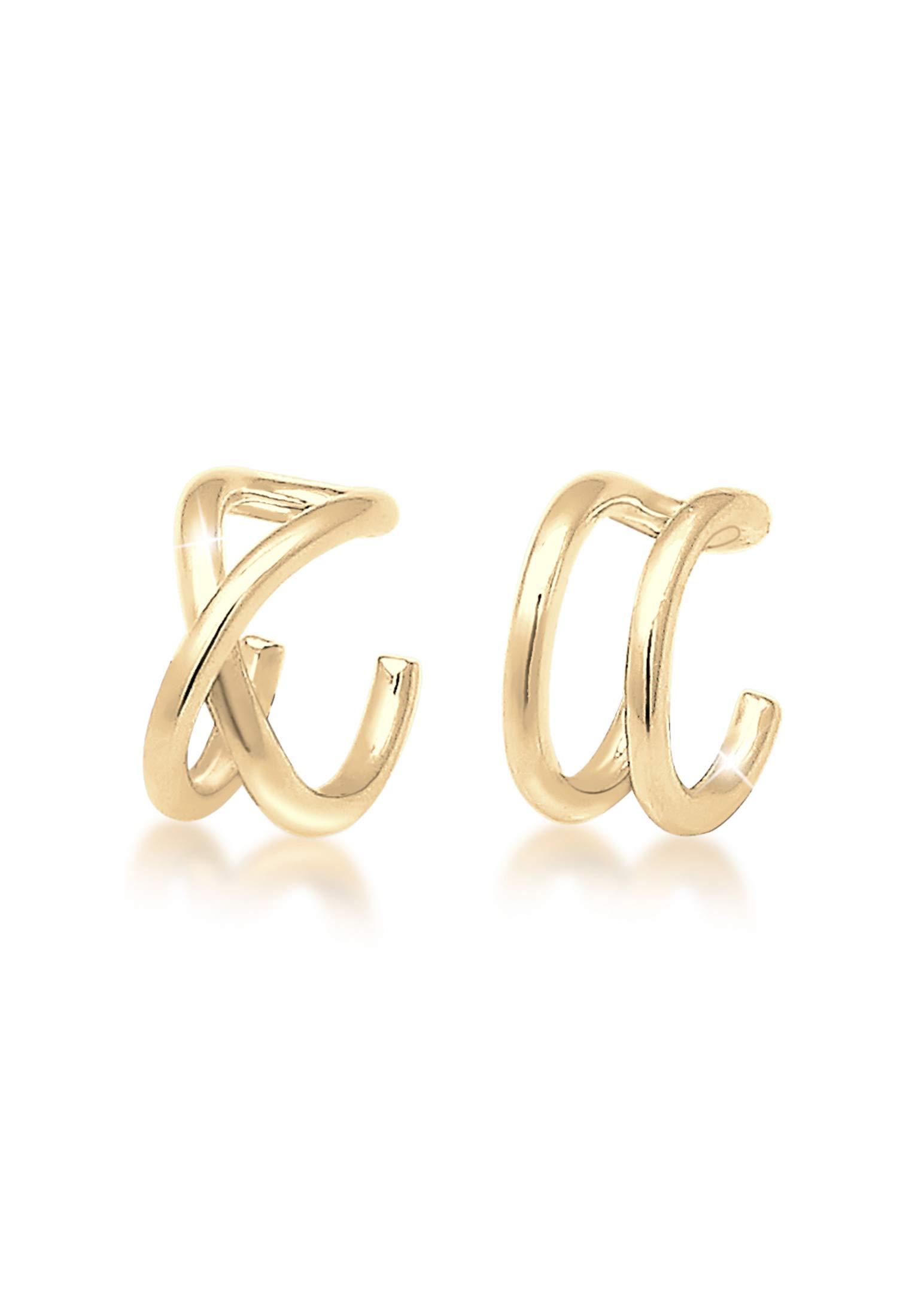 Boucles D'oreilles Fée En Argent 925 - Créoles Cercle Avec Zircone - Cadeau Femme, Fille - Style Féerique