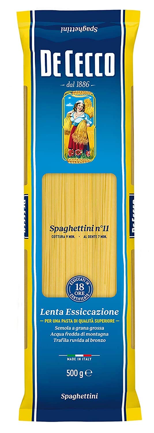 De Cecco Paquete de pasta 12x (4X Spaghetti N ° 12, 4X Spaghettini N ° 11, 4X Linguine N ° 7)