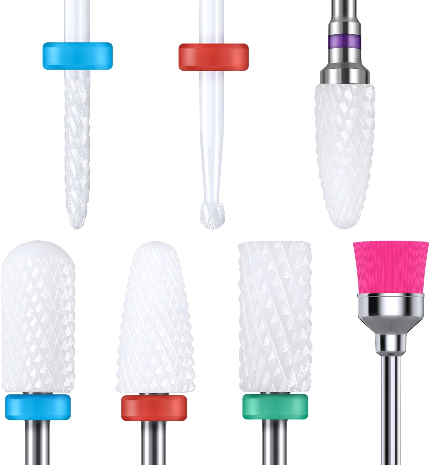 Ceramic Nail Drill Bits 7Pcs
