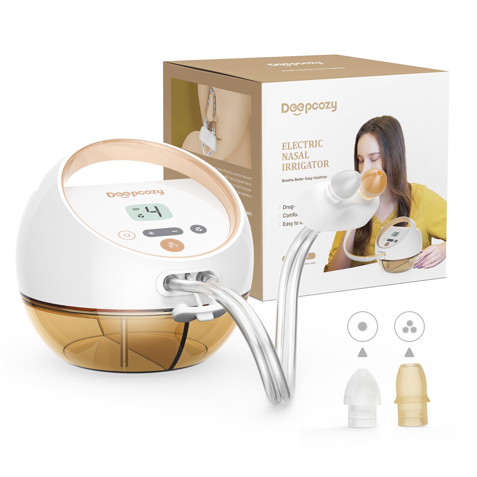 Electric Nasal Irrigation System with 30 Saline Packet