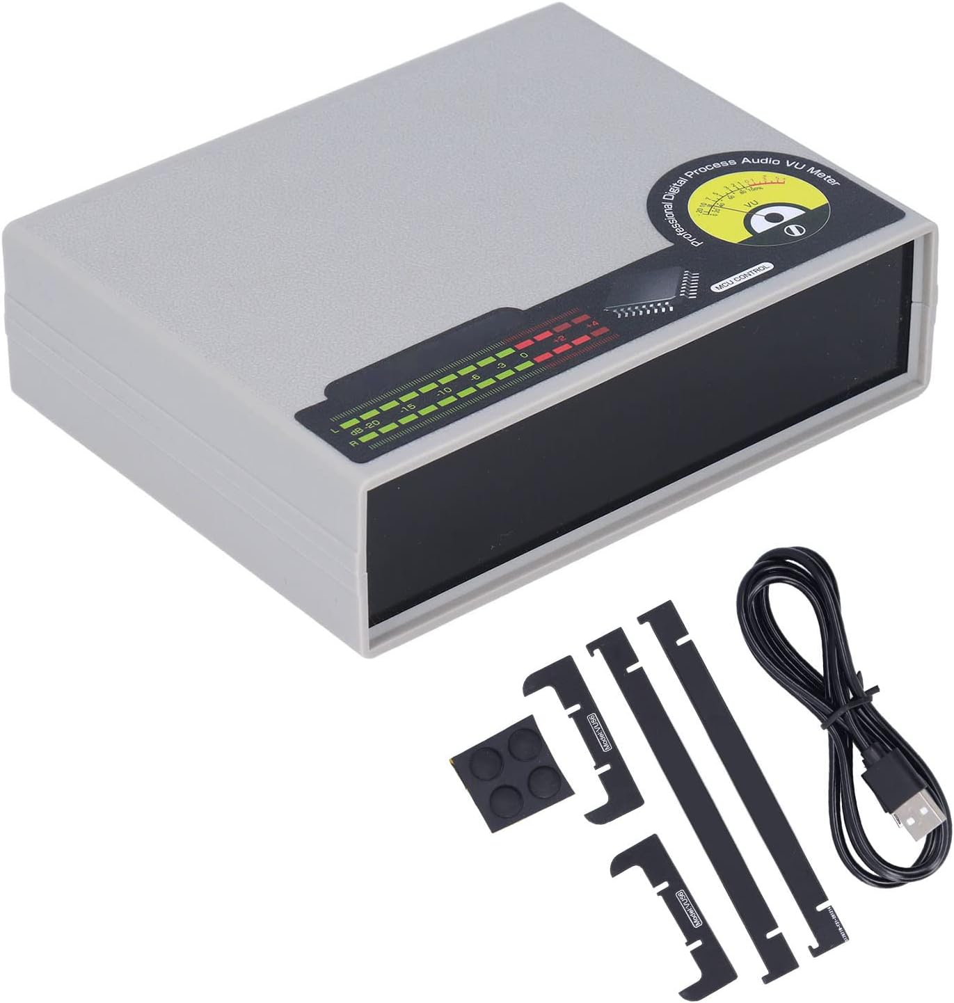 Ubersweet® Music Spectrum Meter, High Resolution Stereo Sound Indicator Aluminum for Preamps
