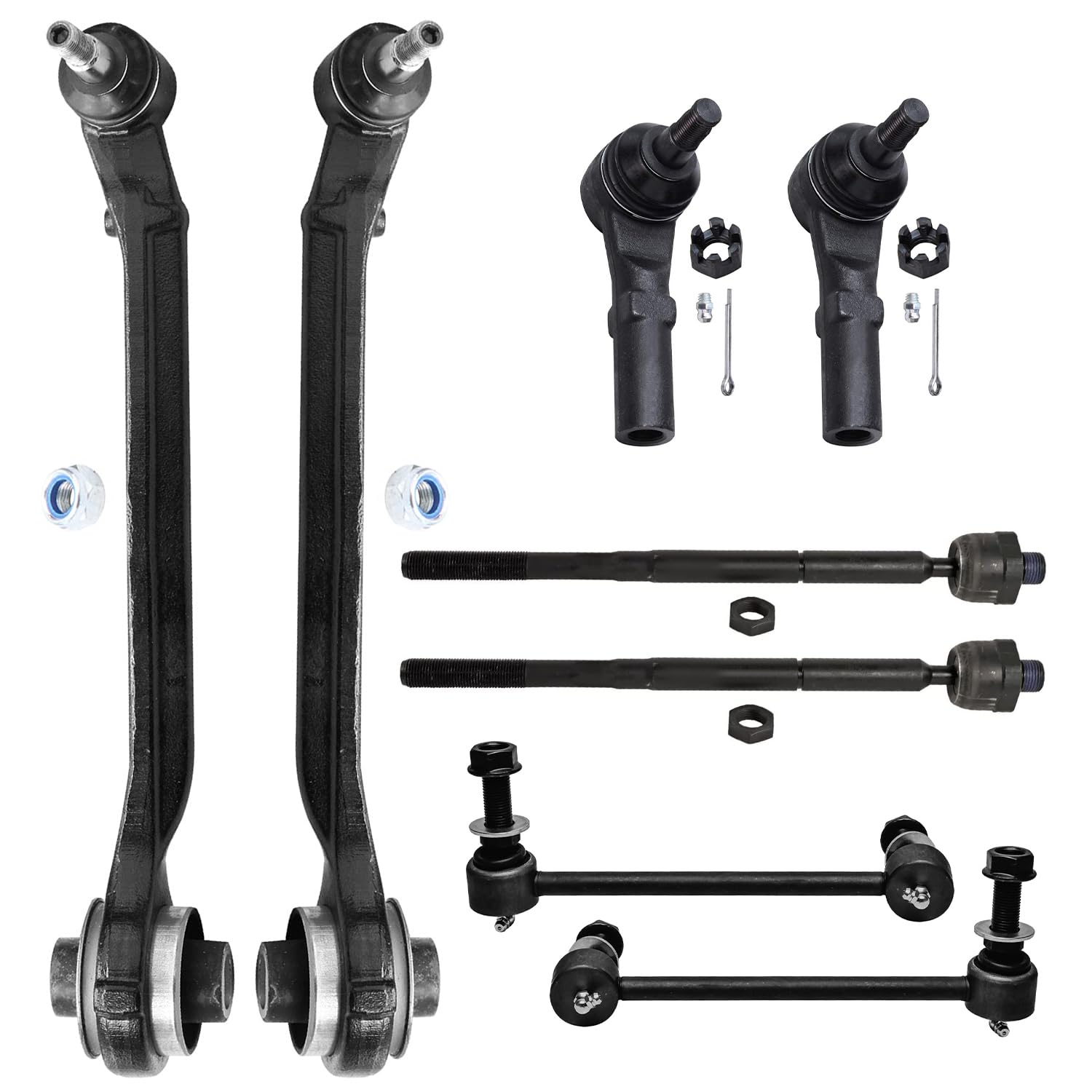 Detroit Axle - RWD 8pc Front End Control Arms Kit for Dodge Charger