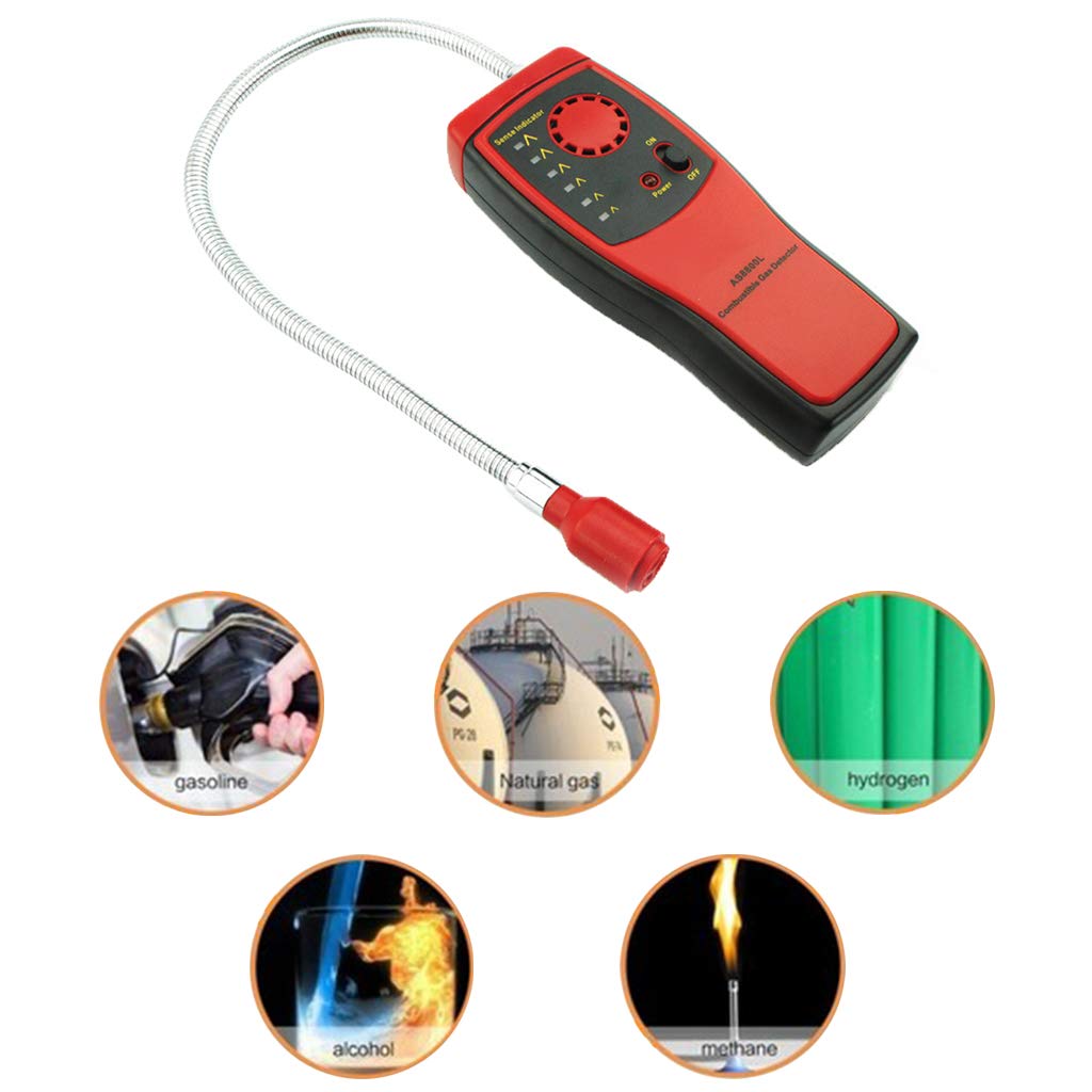 AS8800L Analyseur de combustible automobile Détecteur de pollution atmosphérique portatif