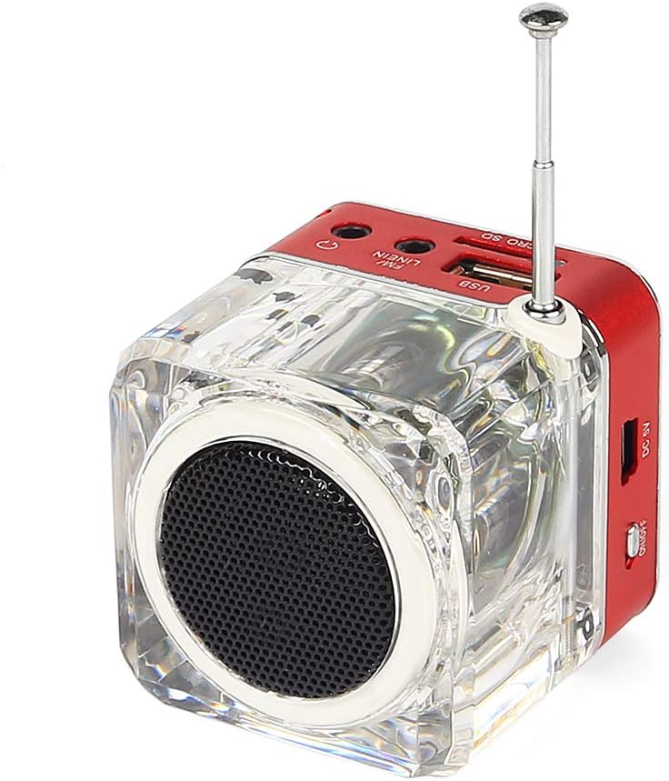 NiZHi TT-028 MP3 Mini Digital Portable Music Player Micro SD USB FM Radio (Red)