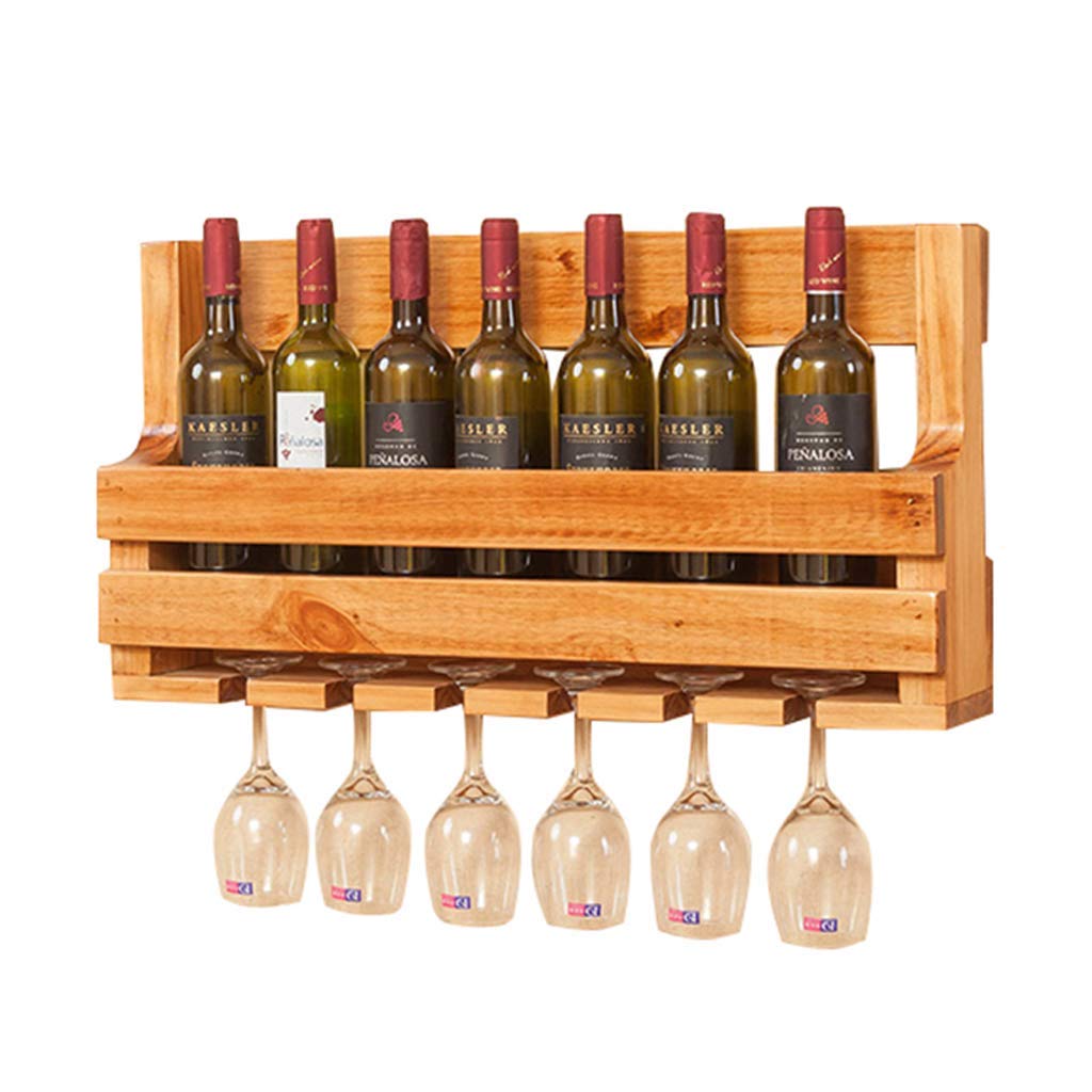 Support mural en verre et vin en bois pour libérer vos placards
