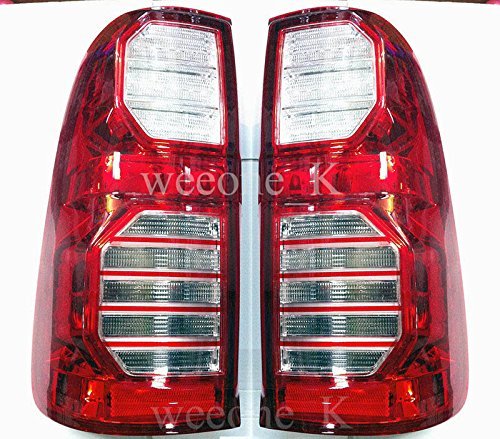 K1AutoParts LED L.E.D Rear Taillights Tail Light Lamps Red Lamp For Toyota Hilux Pickup Mk7 Vigo Champ 2012 2013 2014
