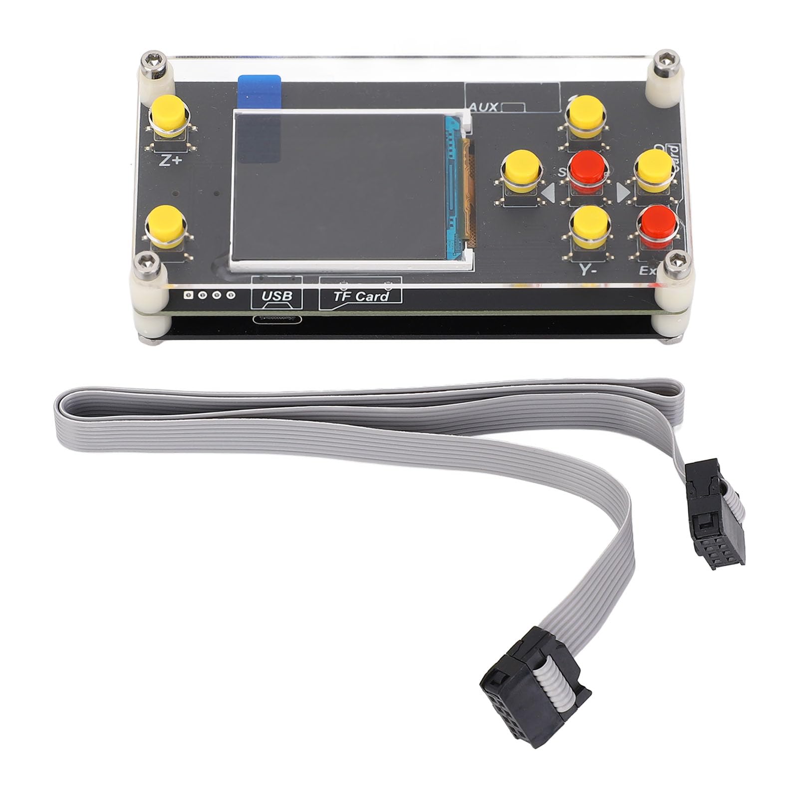 GRBL Placa controladora fuera de línea de la máquina grabadora CNC, módulo controlador fuera de línea de 3 ejes, pantalla LCD de 1,8 pulgadas con control manual para máquinas de