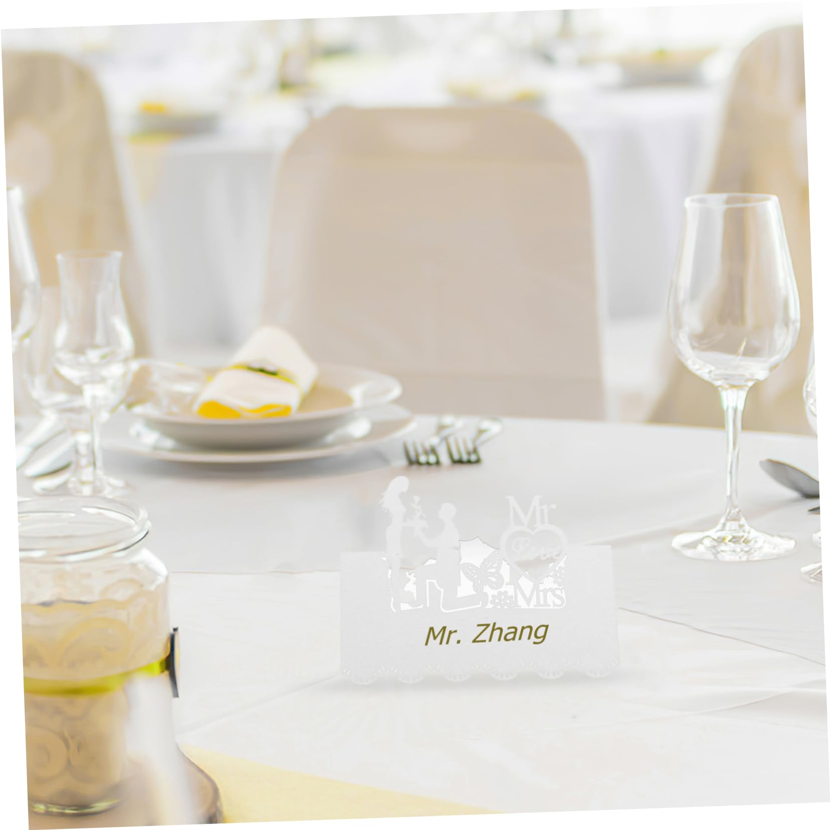 NUOBESTY 150stücke Platzkarten Für Hochzeiten Und Feiern Weiße Tischkarten Mit Blumenmuster Für Geburtstags Und Weihnachtsfeiern Pack