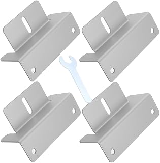 4 Satz Aluminium Z Halterungen für Solarmodule mit Befestigungsmaterial für Dachzelte und Camping Solarinstallationen Am Wohnmobil