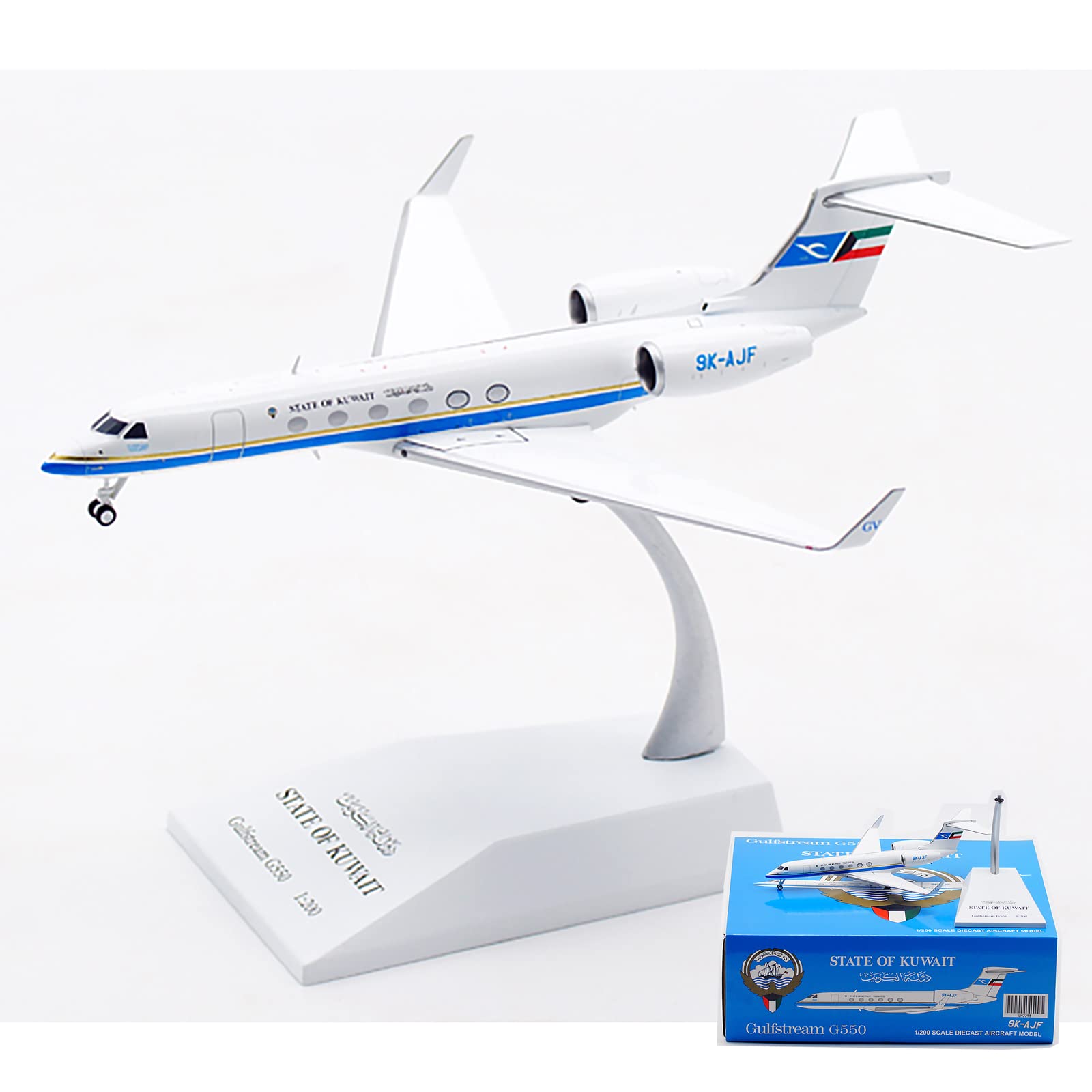 クウェート政府 ガルフストリーム G550 9K-GFA 1/200 NGmodel クウェート政府 ガルフストリーム G550 9K-GFA 1/200 75012