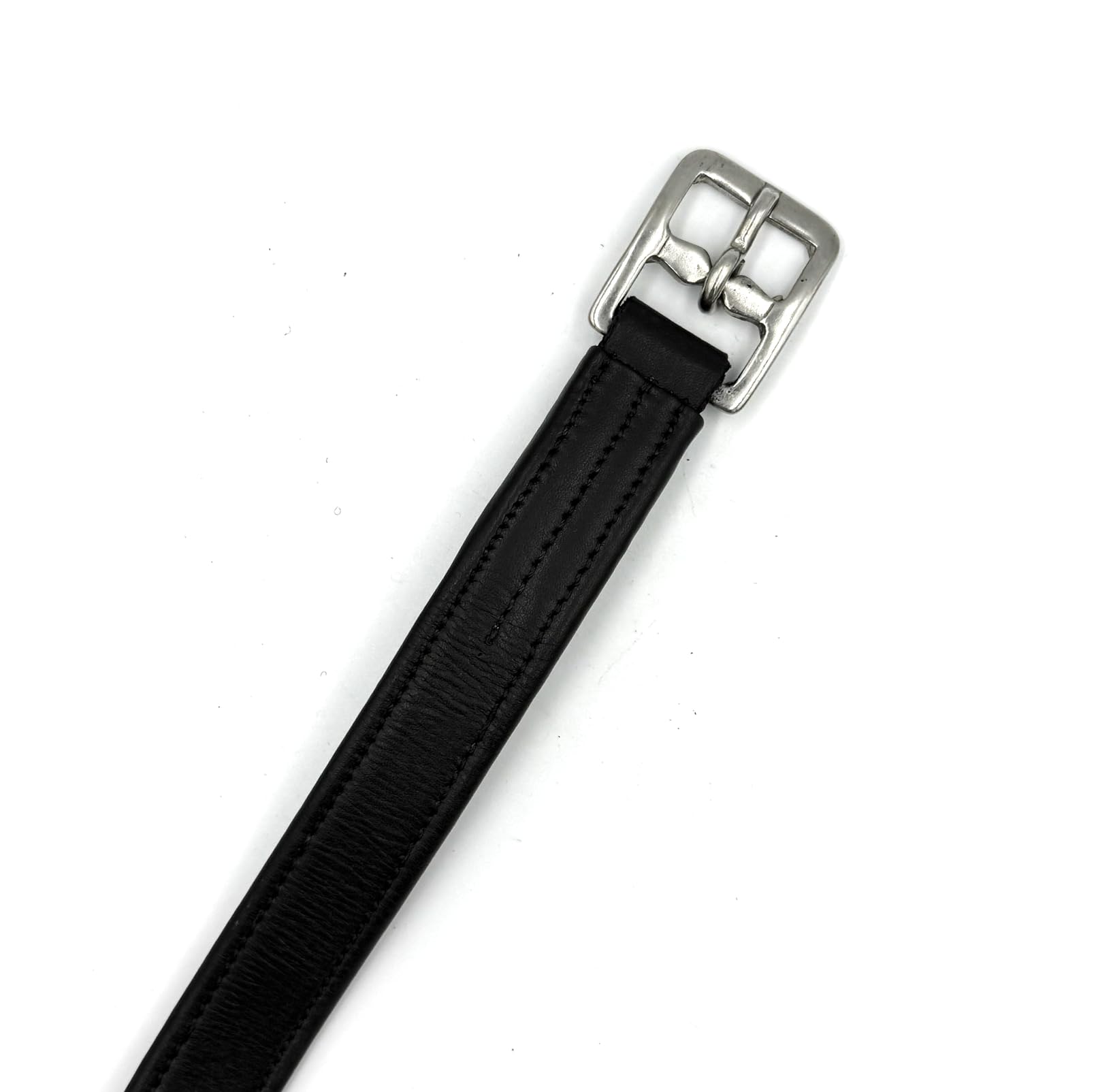 ES5025 - Étrivières en cuir souple de qualité supérieure - Particulièrement douces et extrêmement robustes - Avec boucles en acier inoxydable - Pour le dressage et le saut d'obstacles