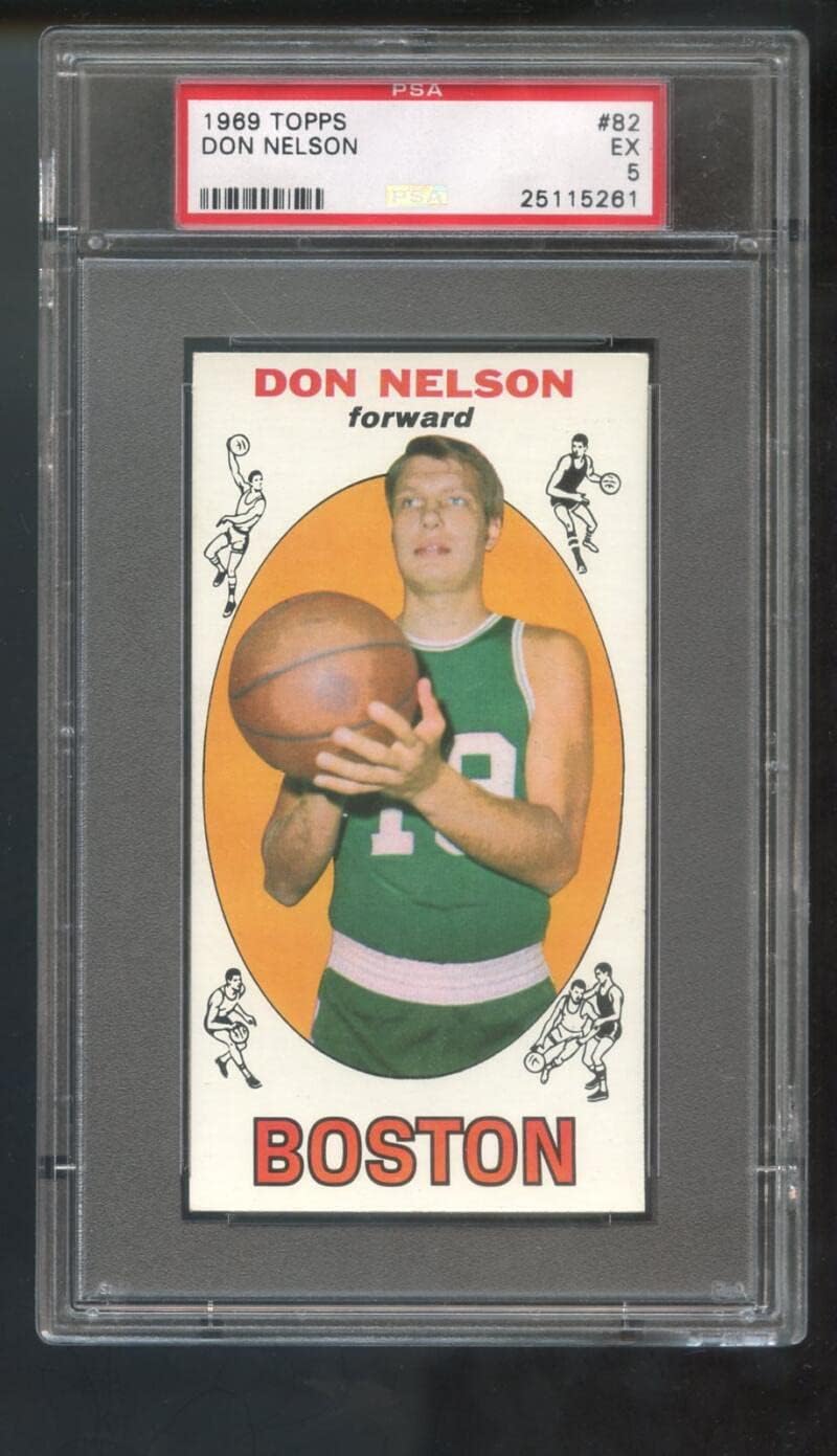1969-70 Topps #82 Don Nelson ROOKIE RC PSA 5 Graded Basketball Card 1969 Celtics