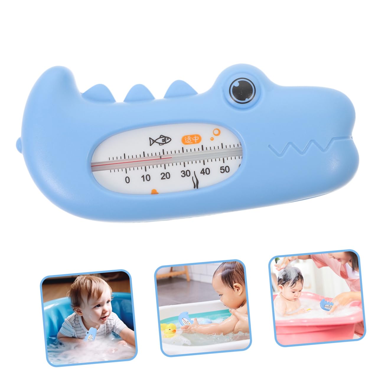 SUPVOX Termómetro De Estanque Temperatura Bañera Termómetro De Agua Para Sumergir En Frío Termómetro De Spa Para Páginas Sky-blue 2 Piezas X 4