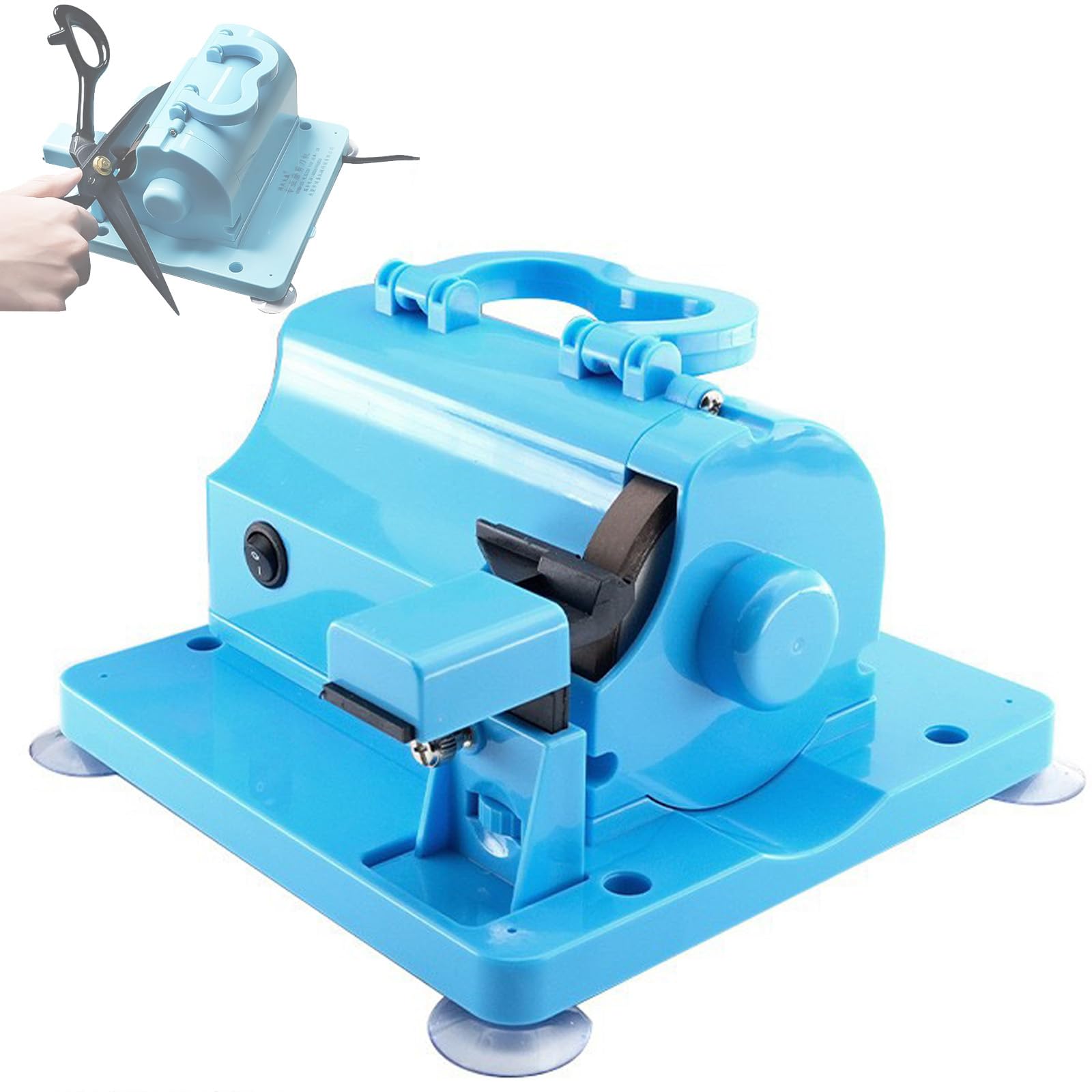 Generico Affilatrice Elettrica per Forbici da Sarto E Forbici per Tessuti, 4500RPM Affilacoltelli con Mola Diamantata in Resina 8mm, per Sartoria E Lame da Cucina