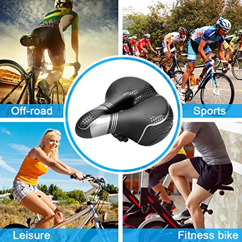 OGORI Bike Seat - Waterproof Bicycle Saddle Replacement for Men Women, Breathable Wide Universal Fit Soft Gel Cycle Seat… - Image 8
