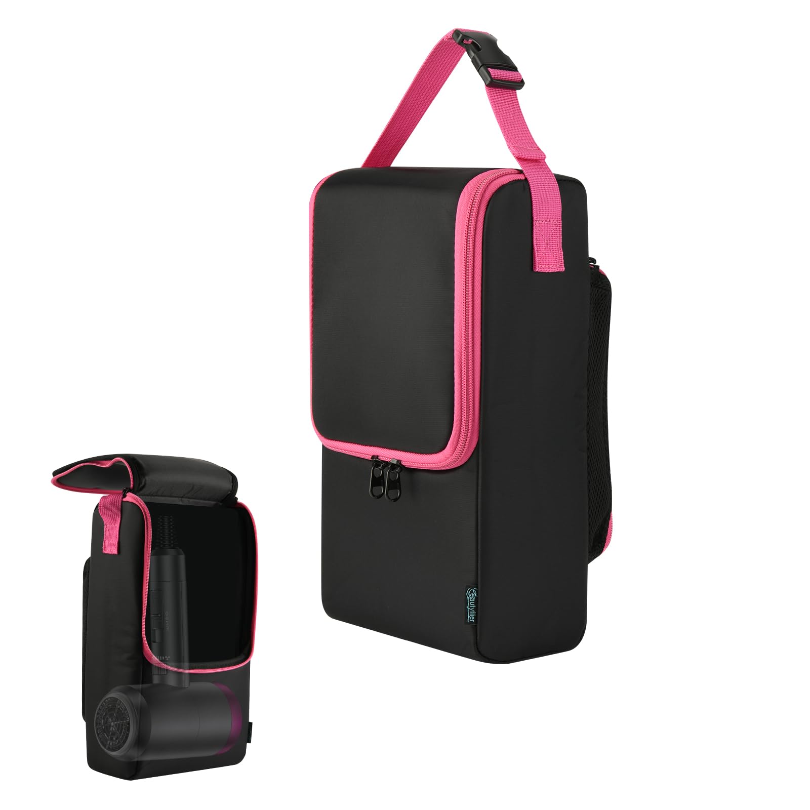 Beautyflier Travel Case Compatible with Dyson Supersonic Hair Dryer, Hair Dryer Carrying Bag for Slopehill 1902, Hairdryer Storage Case Bag for Ionic Blow Dryer and Diffuser (Bag Only)-image-12
