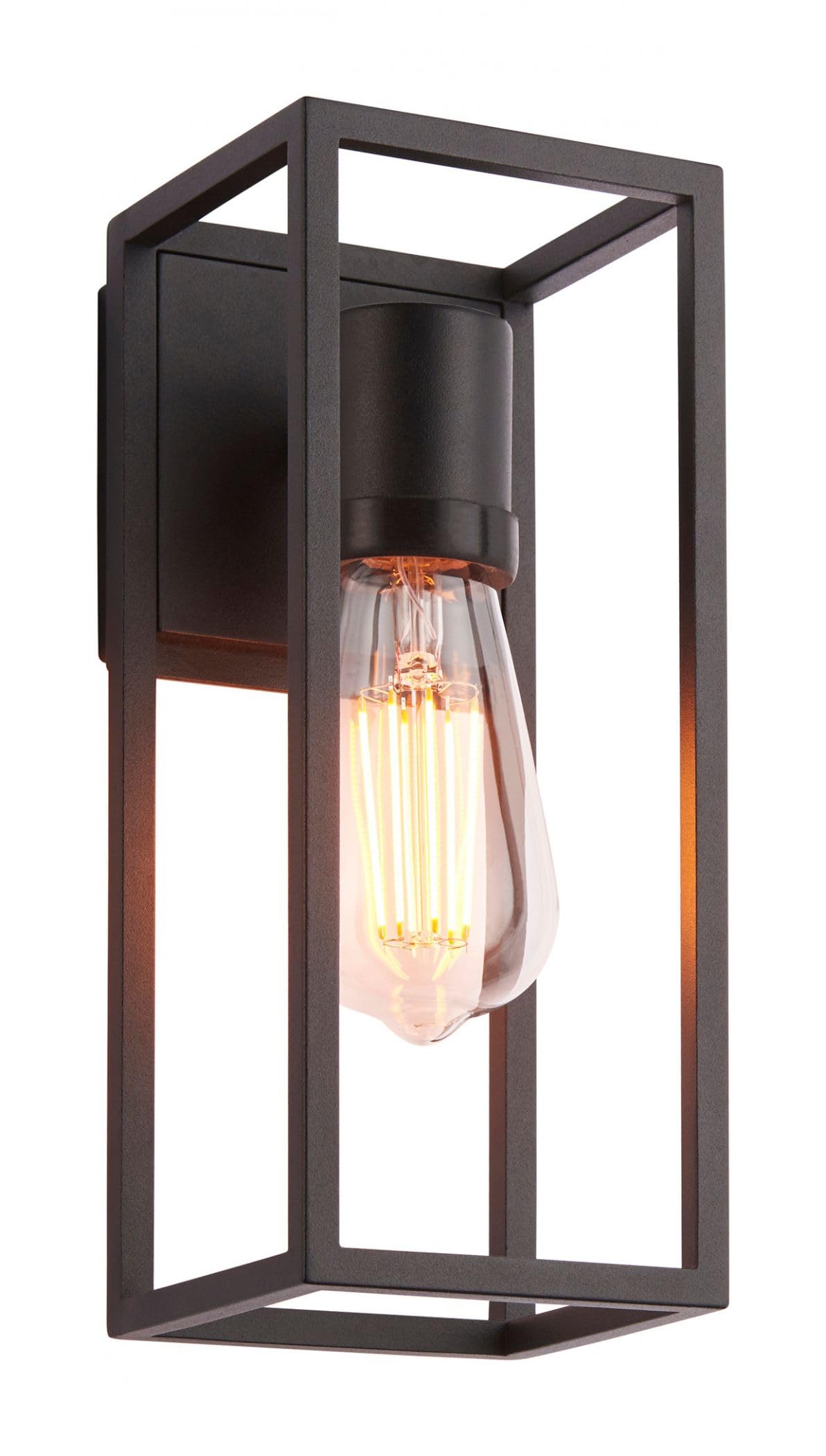 Netlighting Herbert Wall Lamp Textured Black - LED Outdoor Lantern