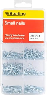 Sterling PNAIL1 Small Nails, Clear, Set of 1000 Pieces