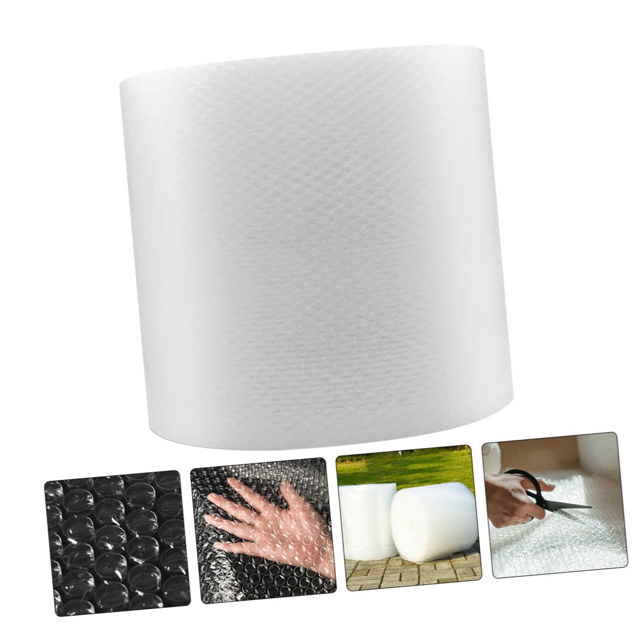 Angoily Film à Bulles Adaptable et Protecteur en LDPE pour Emballage et Transport Antichoc Rouleau pour Céramiques et Électroniques