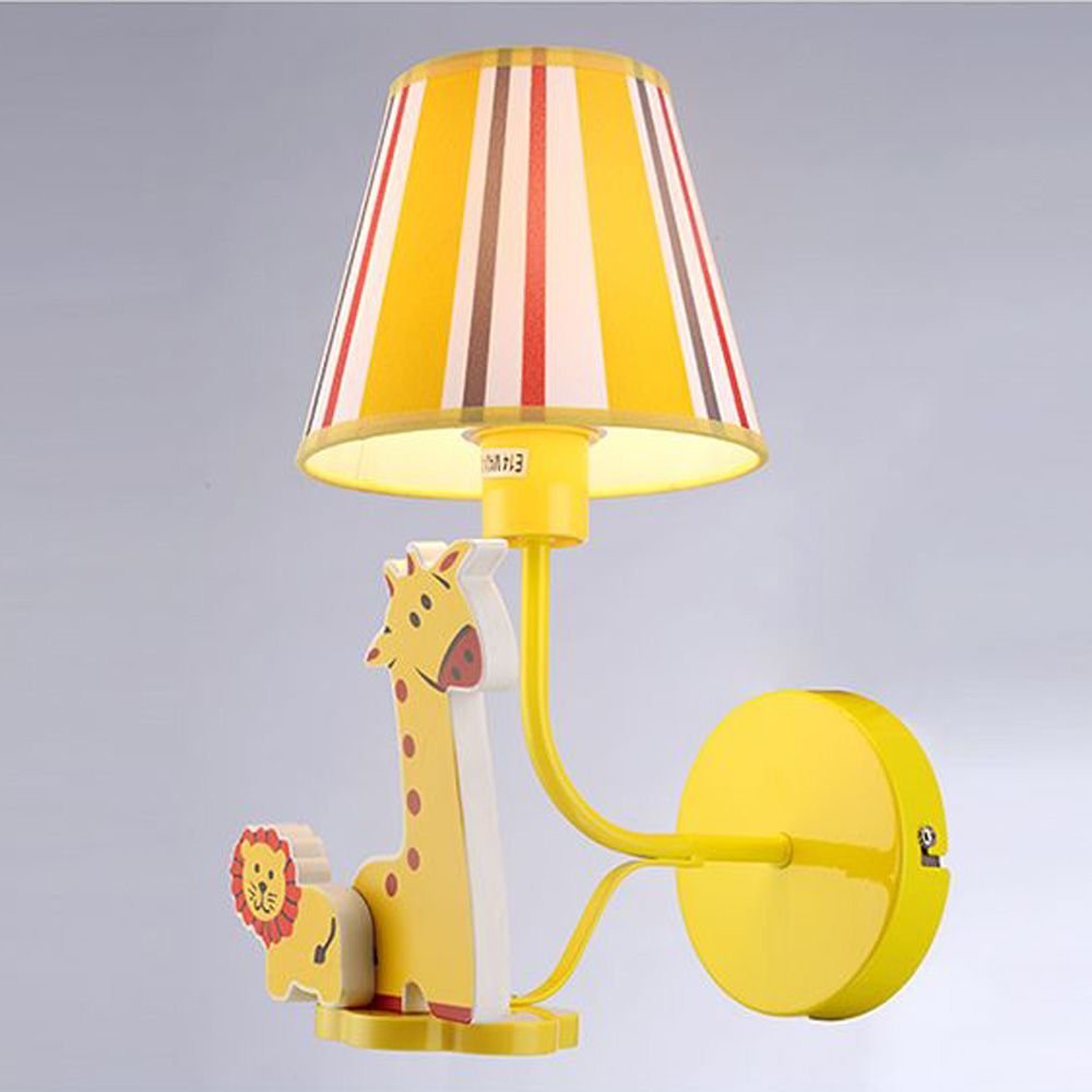 REIZ Ender del fumetto giraffa tessuto della parete della lampada creativa del bambino spazio della parete della luce bambini notte lampade da parete