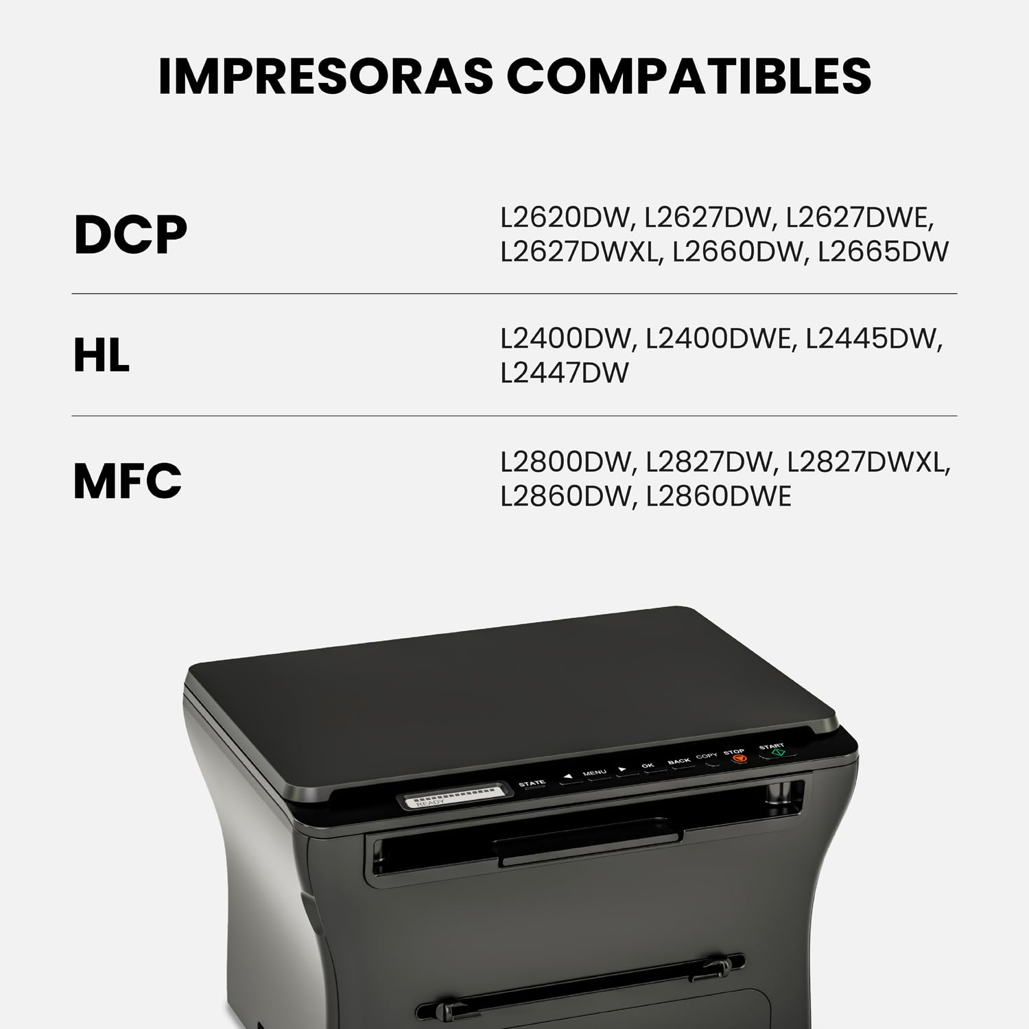 TONER PACK DR2510 Tambor de Imagen Compatible para Brother DR-2510 HL-L2445DW HL-L2400DW DCP-L2660DW DCP-2627DW MFC-L2800DW MFC-L2860DWE (2 Unidades)