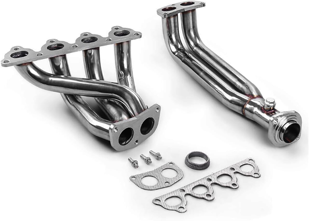 Stainless Steel Exhaust Manifold Header,Compatible With Honda 1988-2000,Compatible With Civic D-series EJ/EG/EH/EK D15/ D16 SOHC, 1988-1991 Honda CRX,1993-1997 Honda Del Sol