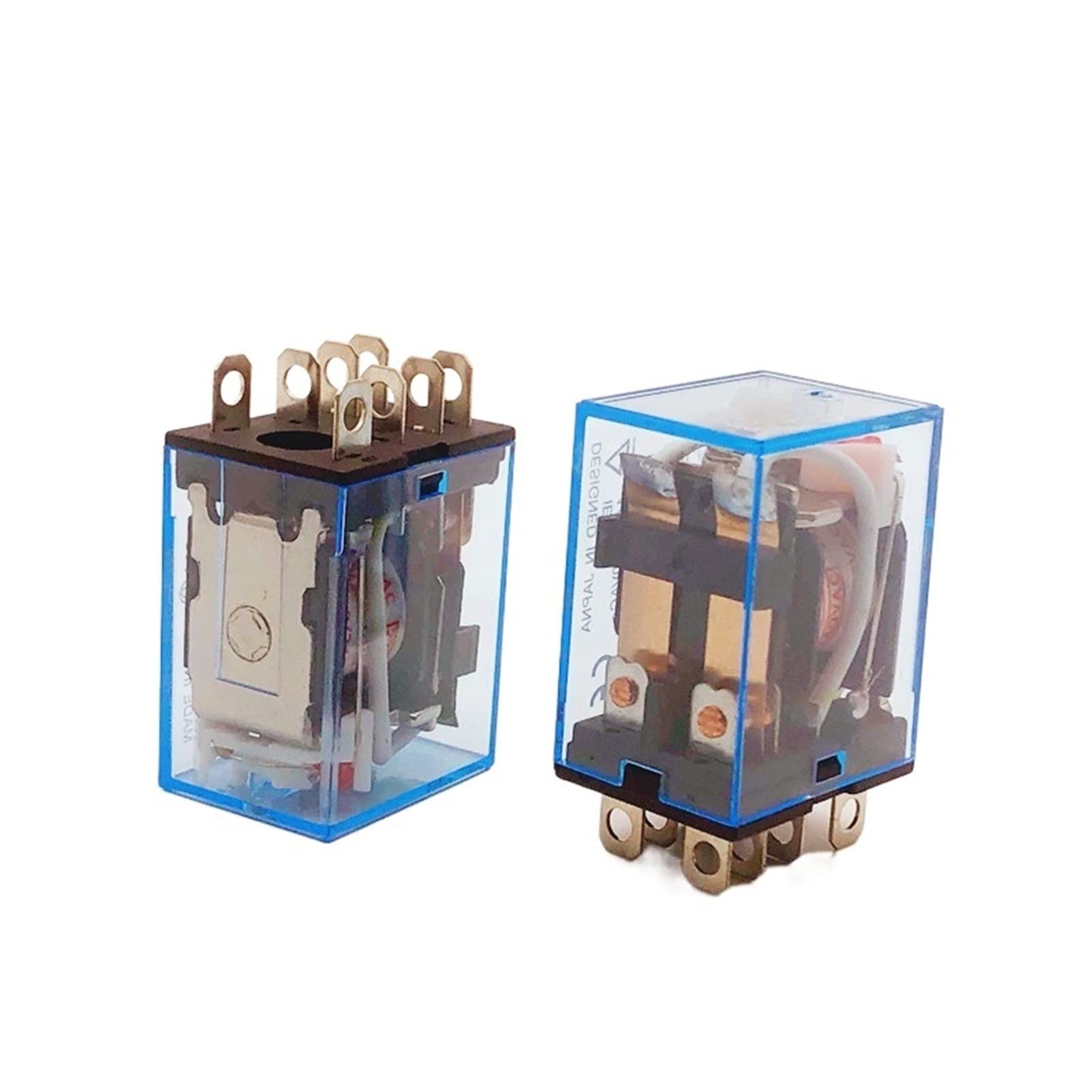 WEUSANXPL 10pcs Relay LY2NJ Coil DC12V/24V AC110V/220V HH62P AC 10A 250V Miniature Coil Generalelectromagnetic Intermediate Relay Switch(DC12V)