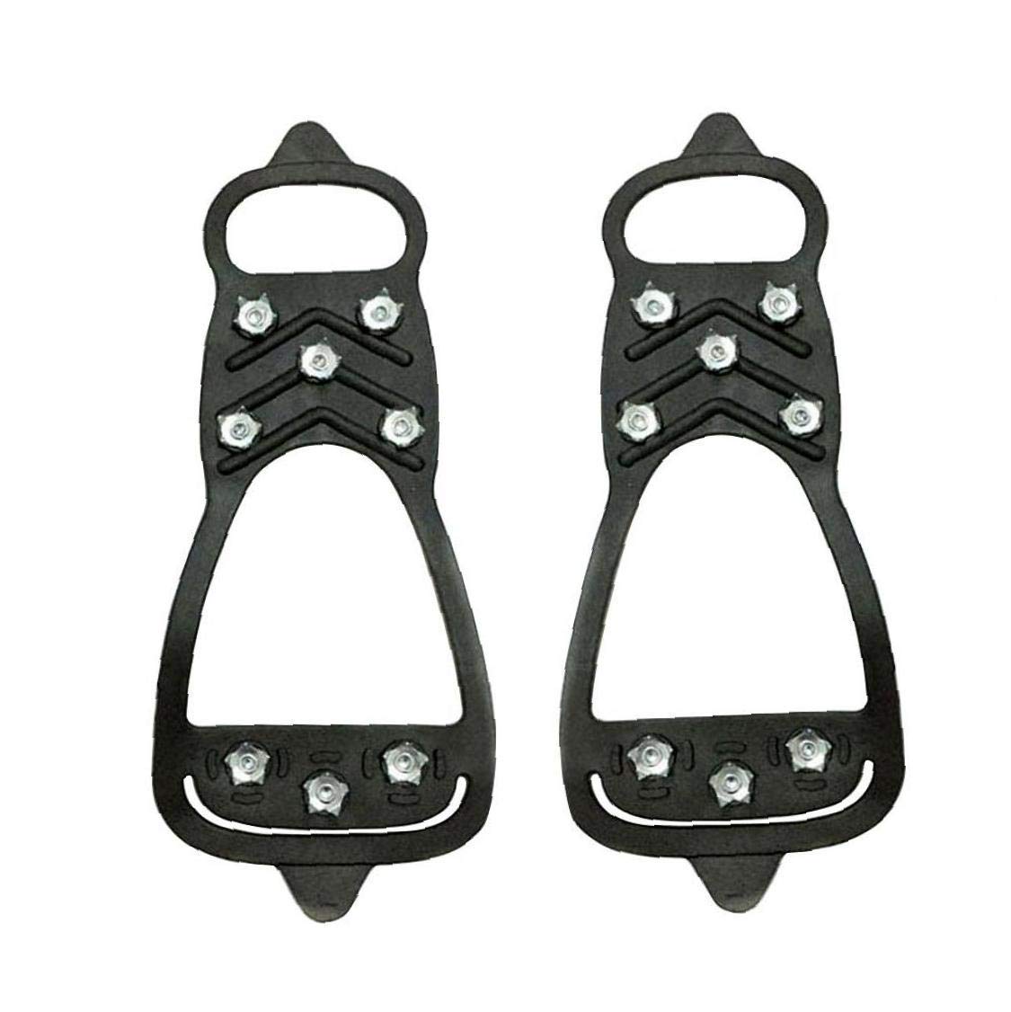 Ice Cleats Snow Traction Cleats Steigeisen für Schuhstiefel Ice Rubber Walking Cleats Anti-Rutsch-Stretch-Schuhe (m)