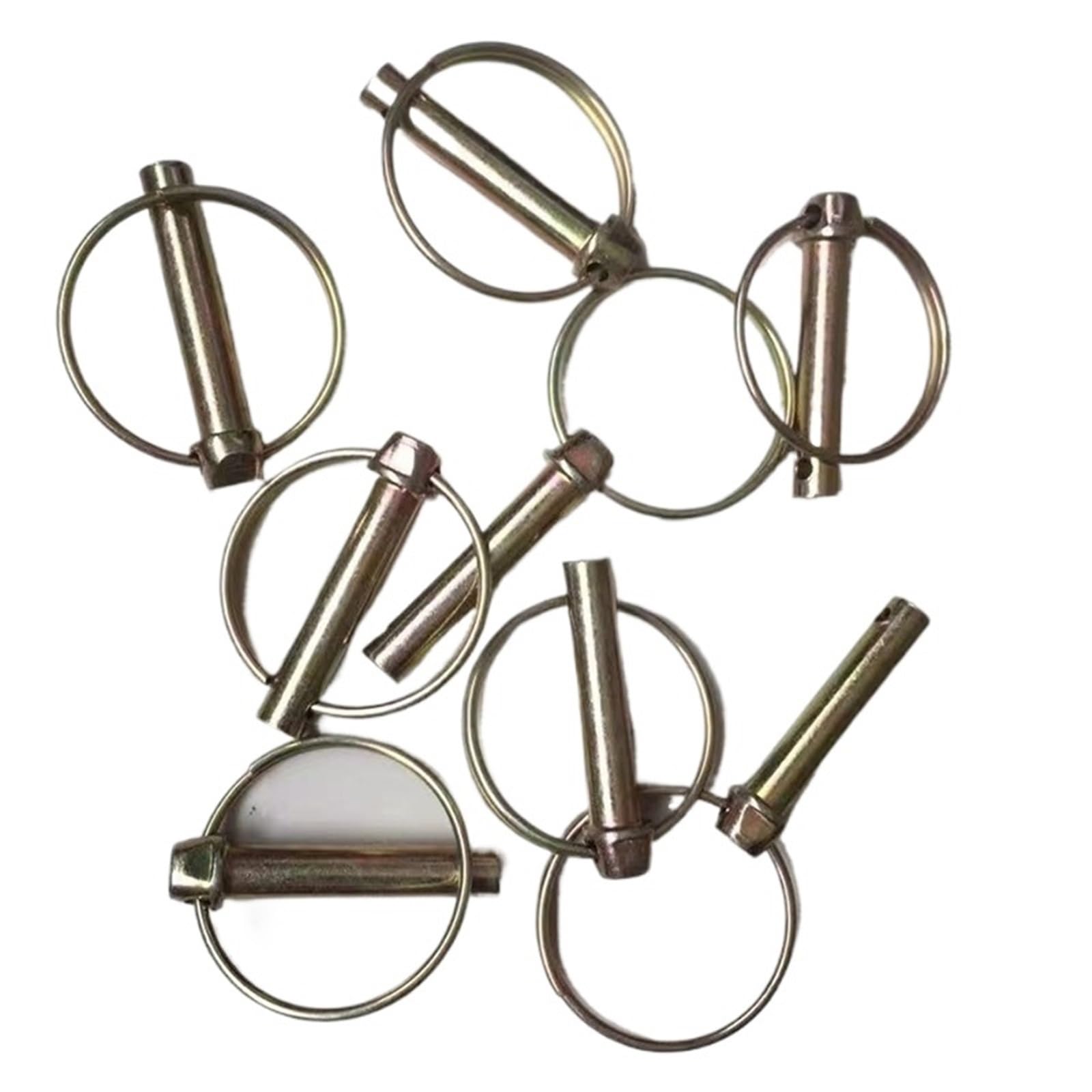 Vierteldrehverschlüsse, 50 Stück, Stahl, für Traktor, Anhänger, LKW, Ringclips M4,5-M11 (M11–45 mm)
