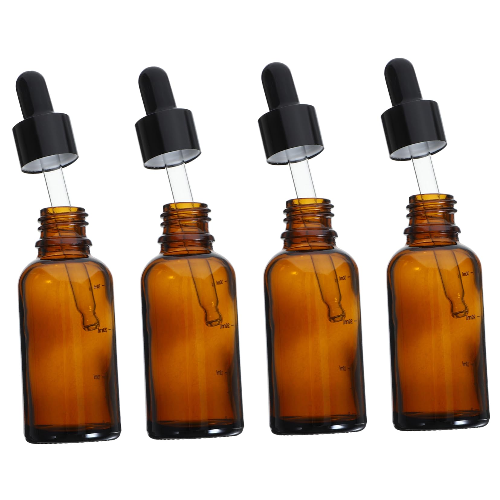 SOLUSTRE 20stücke Braunglas-dropper-flaschen Mit Pipette Für Ätherische Öle Und Flüssigkeiten Leichte Und Kompakte Reiseflaschen Mit Skalierung Für Präzise Dosierung