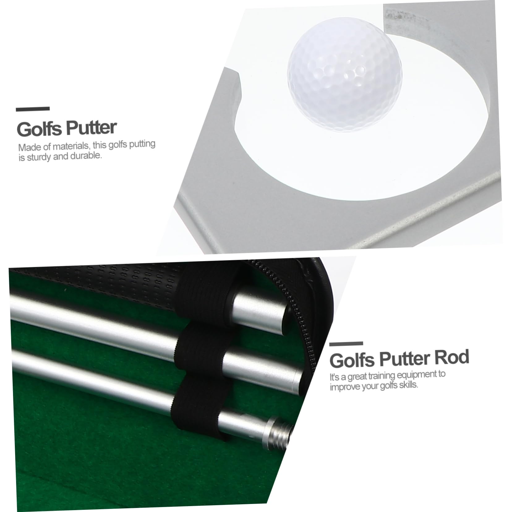 WOONEKY Golf Gear Complete Putter Set Mens Golf Accessories Easy to Carry Store Perfect for Driving Range