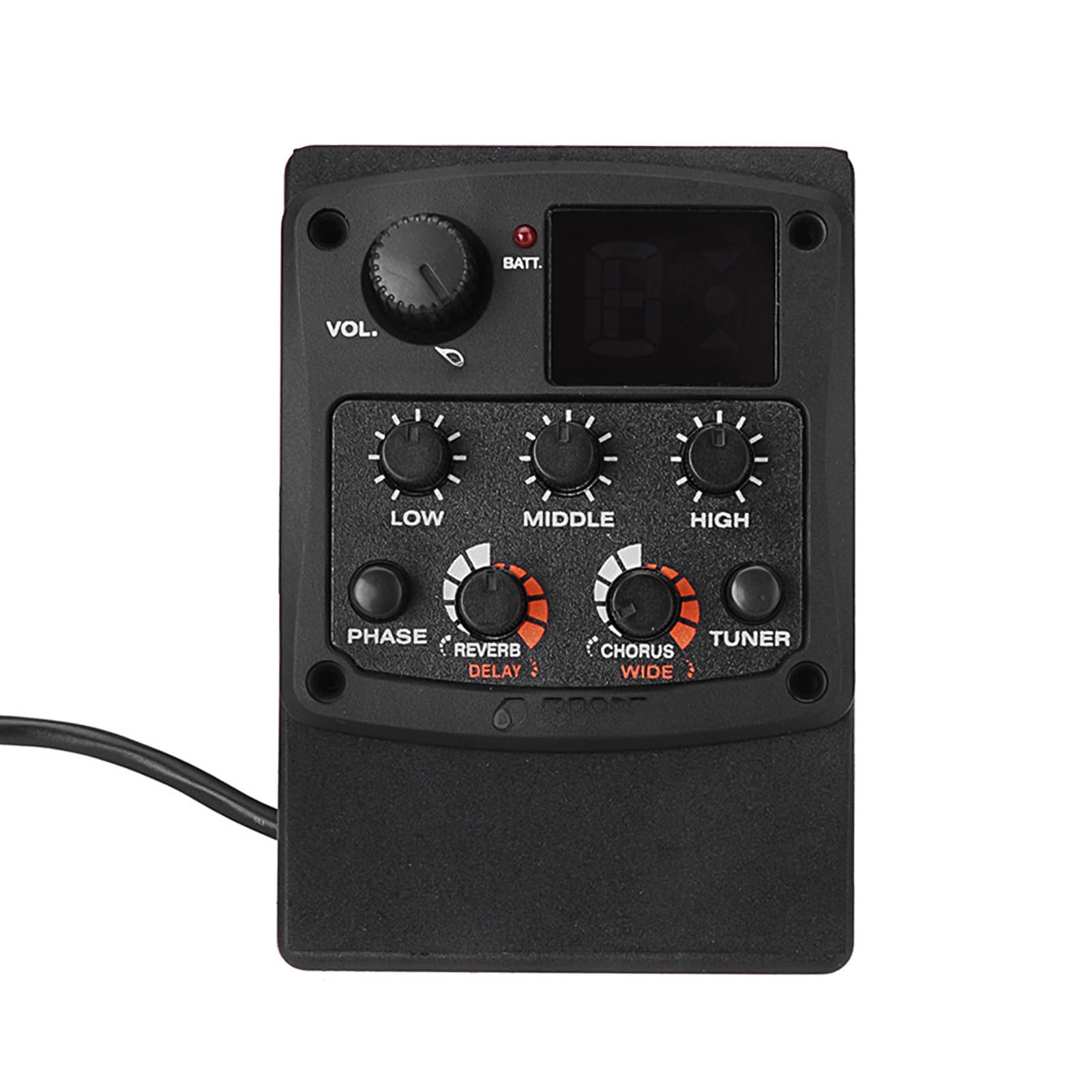 ギター CE Preamp TA.effects Matt Black Cherub G-Tone GT-6 Acoustic Guitar Preamp Piezo Pickup 3-Band EQ