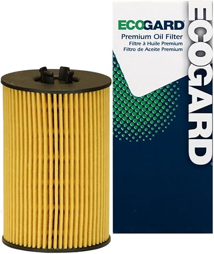 ECOGARD X10435 Cartucho Premium Filtro de aceite de motor para aceite convencional Compatible con Volkswagen Jetta 2.0L DIESEL 2015, Golf SportWagen