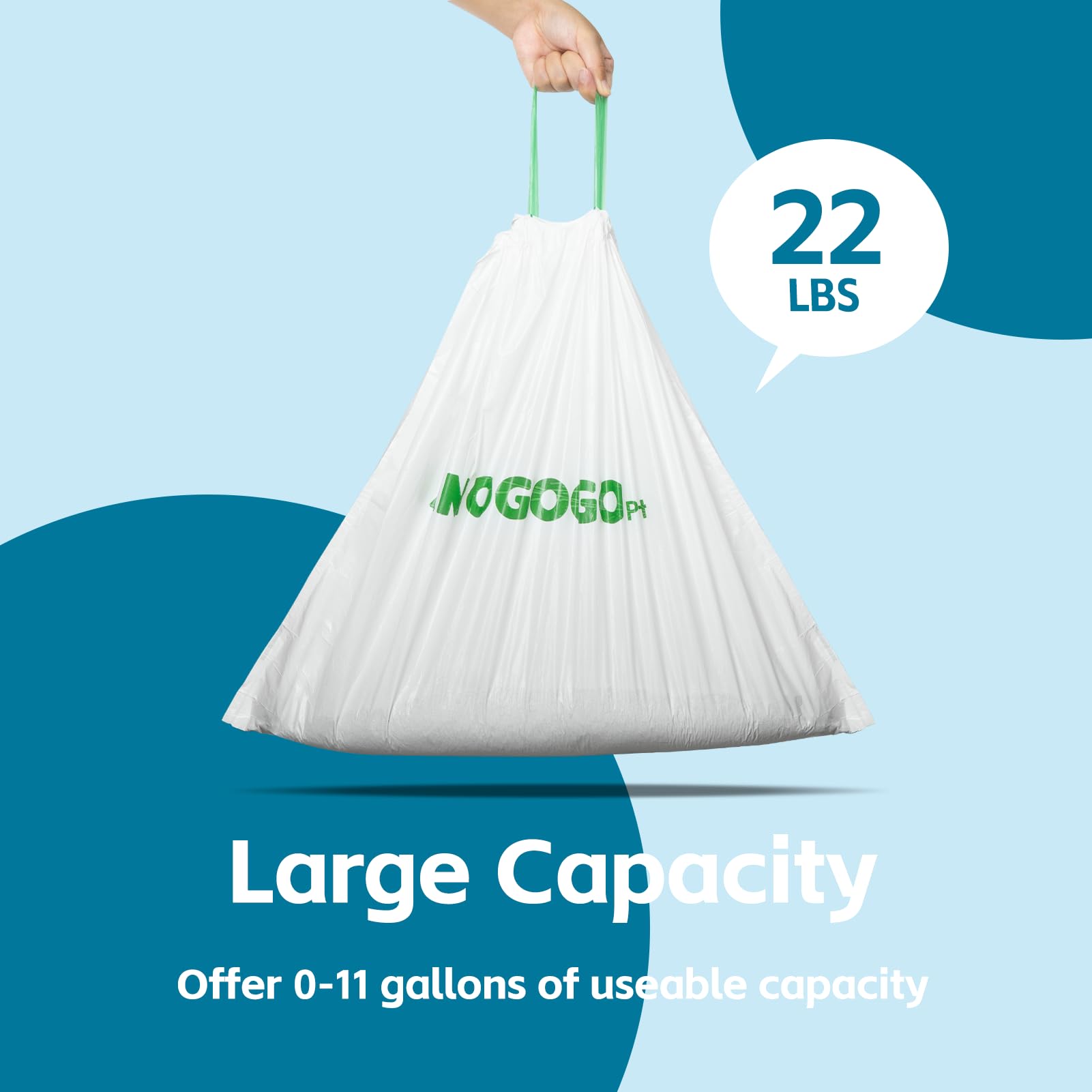 Paquete de 50 bolsas de arena compatibles con autolimpieza para caja de arena Young & ProX y Ultra, bolsas de basura de repuesto automáticas con cordón, 25.6 x 15.75 pulgadas