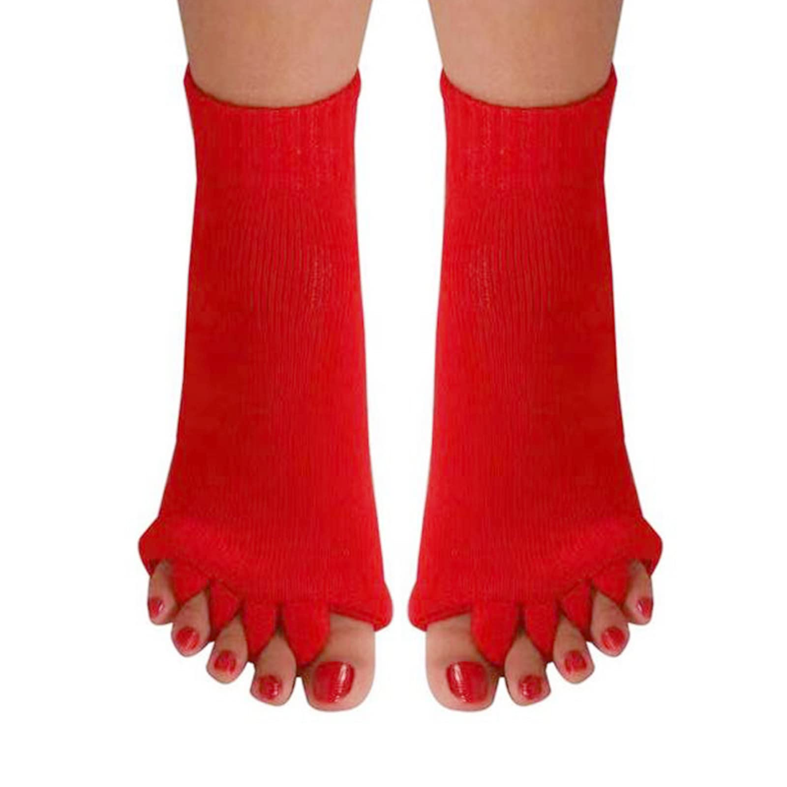 AIBEARTY 1 Pair Yoga Sport Gym Five Toe Separator Socks