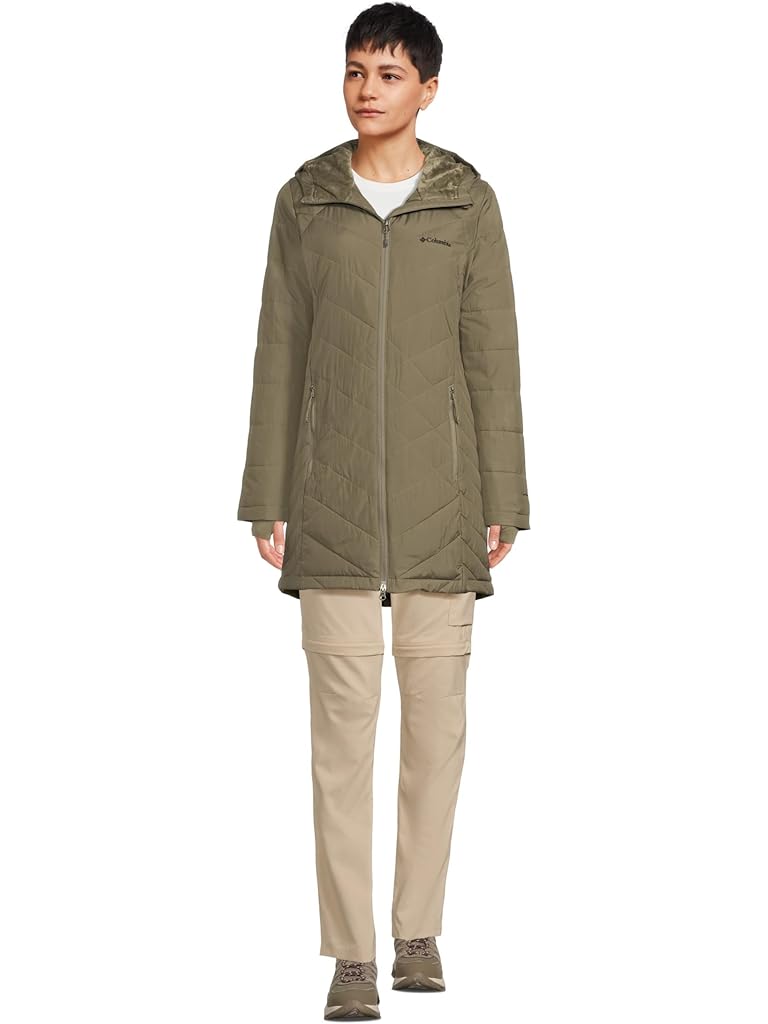 Green Columbia Heavenly Long Hooded Jacket